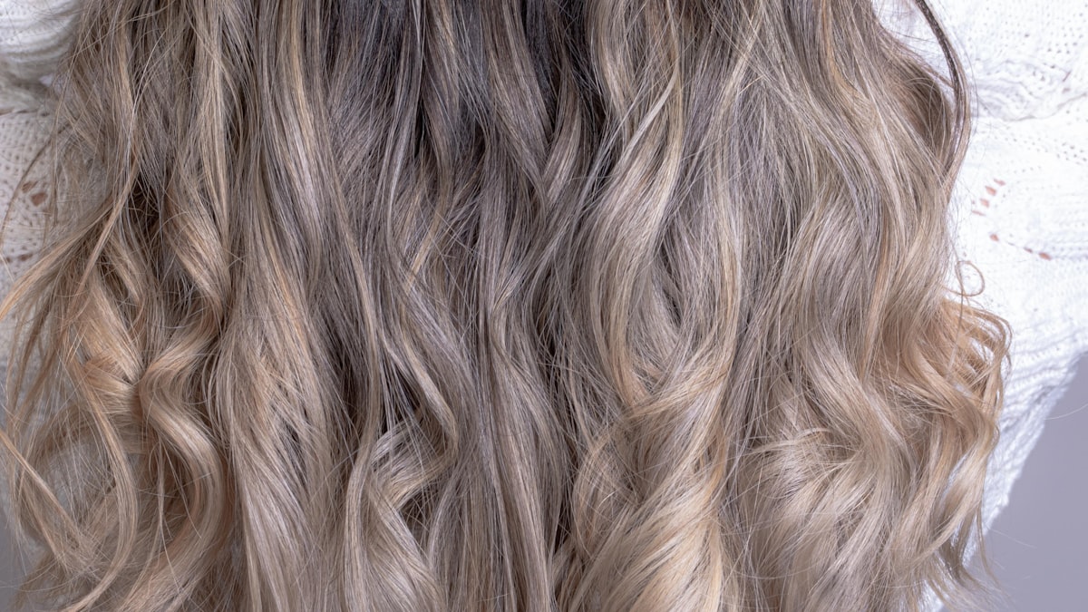 Balayage hair color with natural highlights